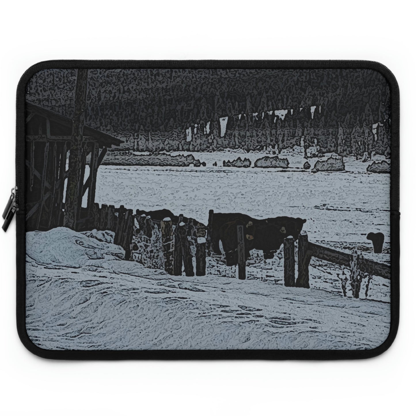 Laptop Sleeve ... A Quiet Morning ... "Along The Red River & Nature Preserve Plateau" ... Jan23 ... Original Works ...