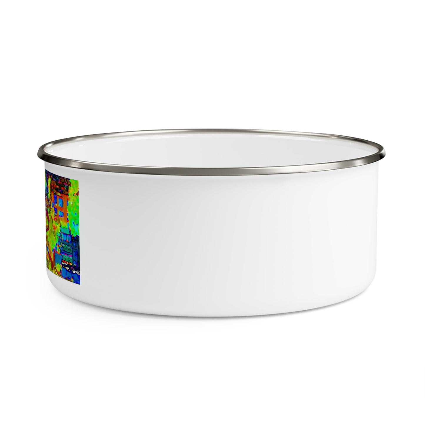 Enamel Bowl ... A Crazy Street ... 'Eight Winding Curve-Switchbacks' ... "Lombard Street, San Francisco, CA' ... Family Archives: 1970's ... Original Works ...