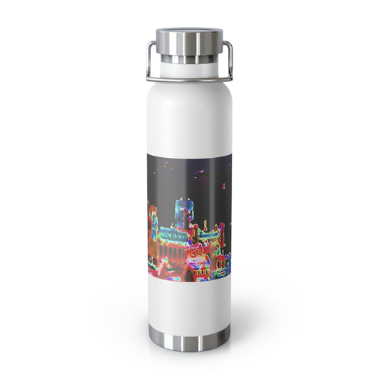 Copper Vacuum Insulated Bottle, 22oz ... "No.9 Fishermen's Grotto - Fishermen's Wharf, SF, California" ... Family Archives: 1970's ... Original Works ...