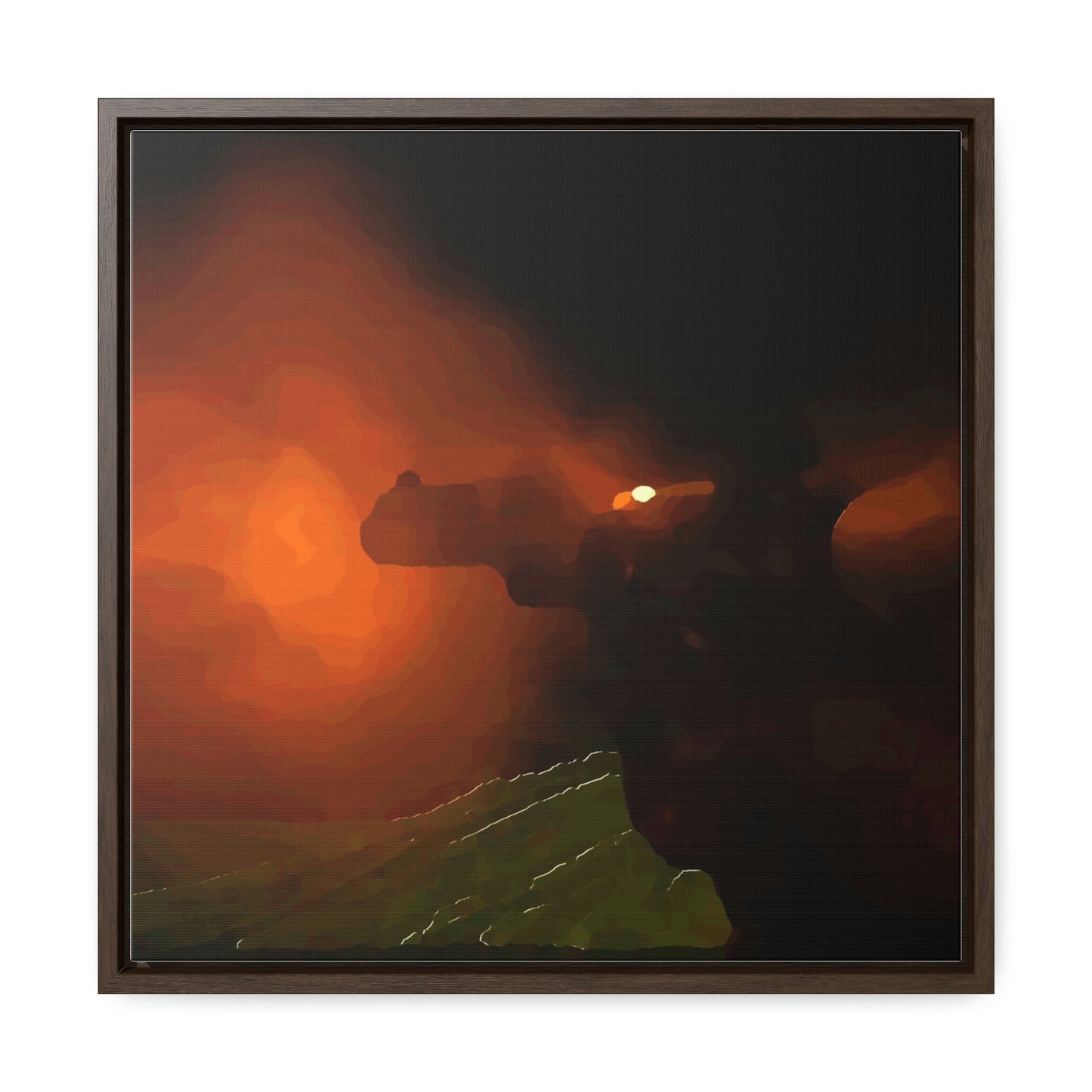 Gallery Canvas Wraps, Square Frame ... Ruger .357 Magnum Early-Morning-Target-Practice ... 'Circa April 2022' ... Original Works ...