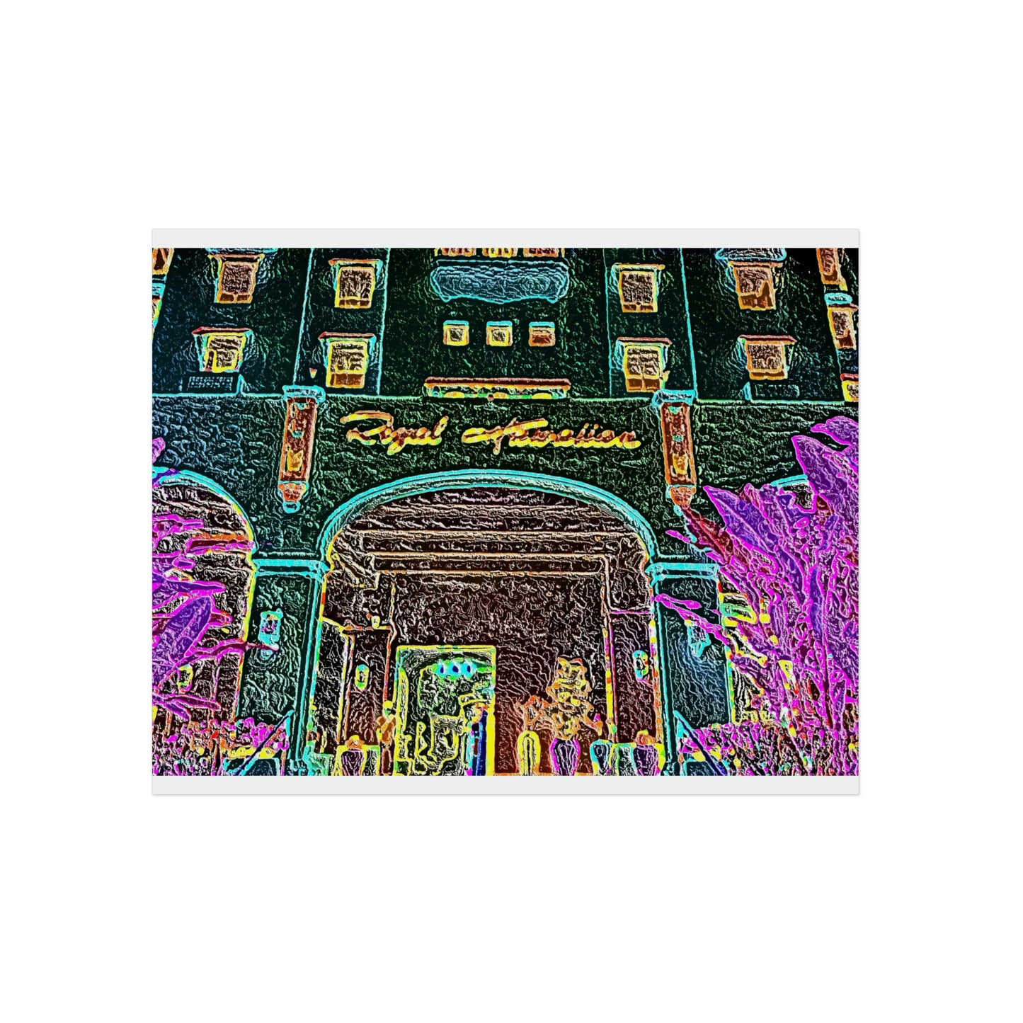 Aluminum Composite Panels ... "Entrez-Vous S'Il Vous Plait" ... The Grand Entrance: The Royal Hawai'ian (The Pink Palace) ... Waikiki, Honolulu, Oahu, HI ... October 2014 ... Original Works ...