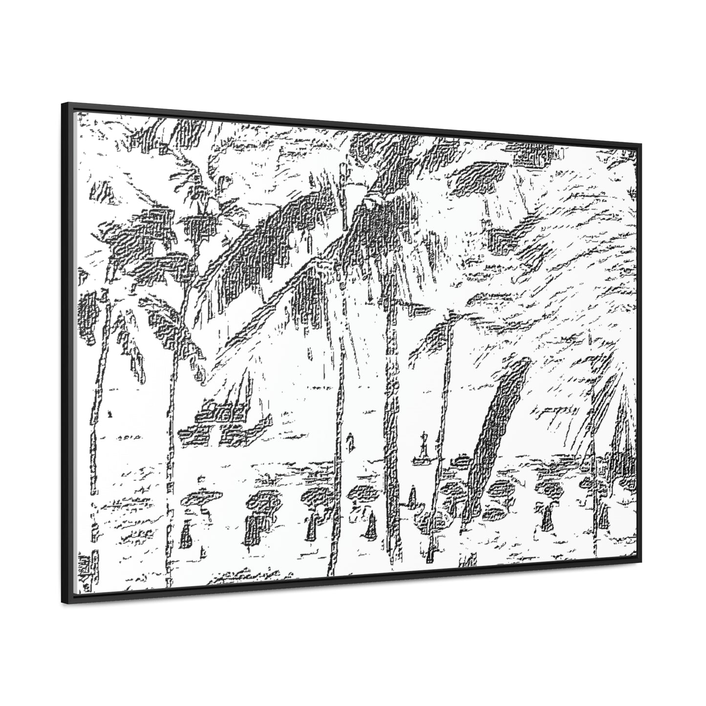 Gallery Canvas Wraps, Horizontal Frame ... "The Royal Hawai'ian: Waikiki Beach_Beach" ... Honolulu, HI ... Ocotber 2014 (Halloween) ... Original Works ...