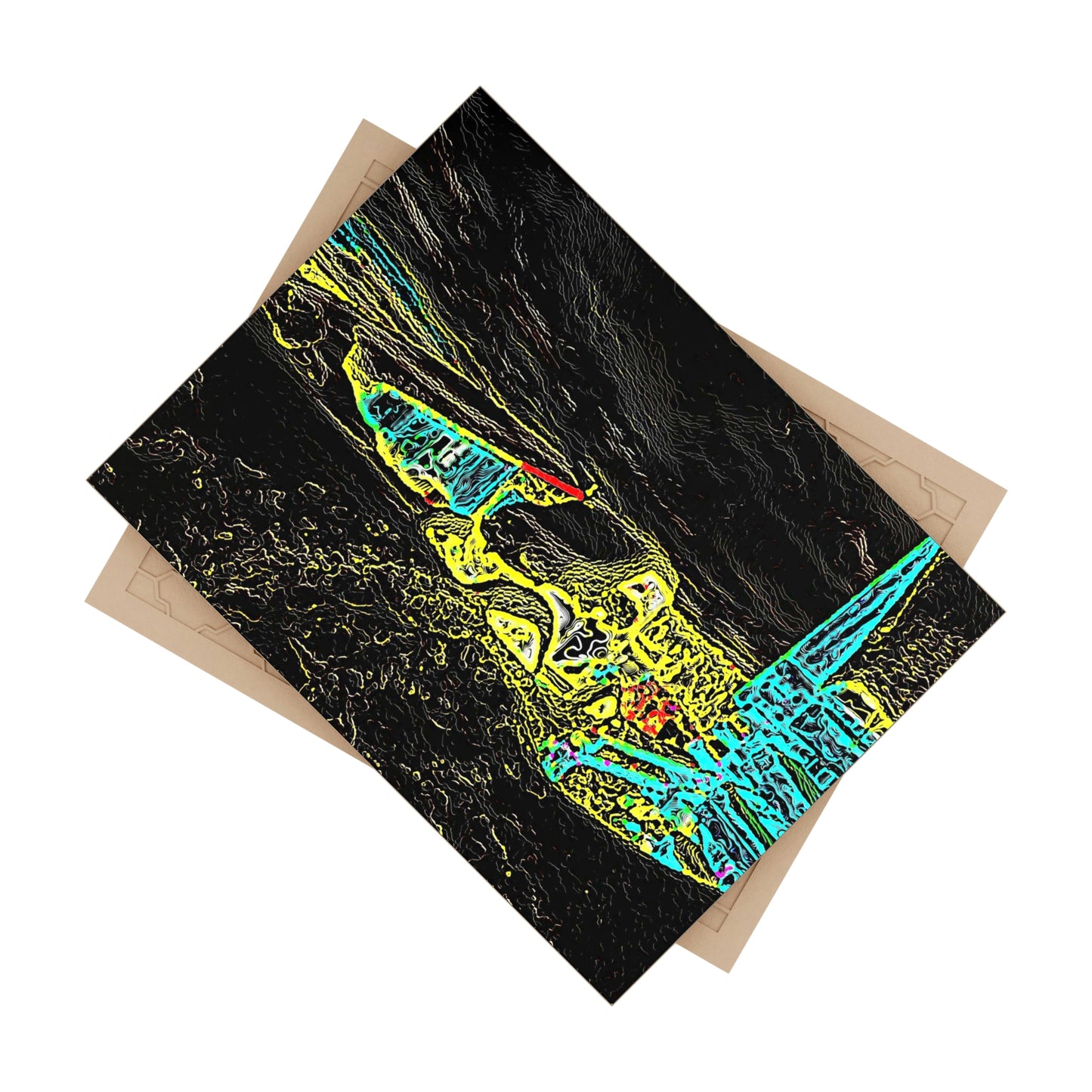 Ceramic Photo Tile ... "Snow Vehicle In Snow Storm At-Rest" ... Circa 12Mar23 ... Central Idaho ... 18-Hours Rendering Time: Original Works ...