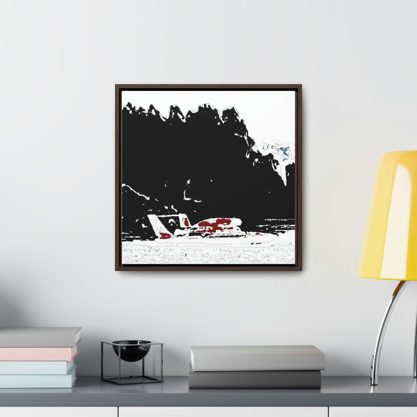 Gallery Canvas Wraps, Square Frame ...  Seattle Columbia Cup On Lake Washington ... "Dave Wilcox Heads For The Win" ... Associate Gift-Photo ... Original Works ...