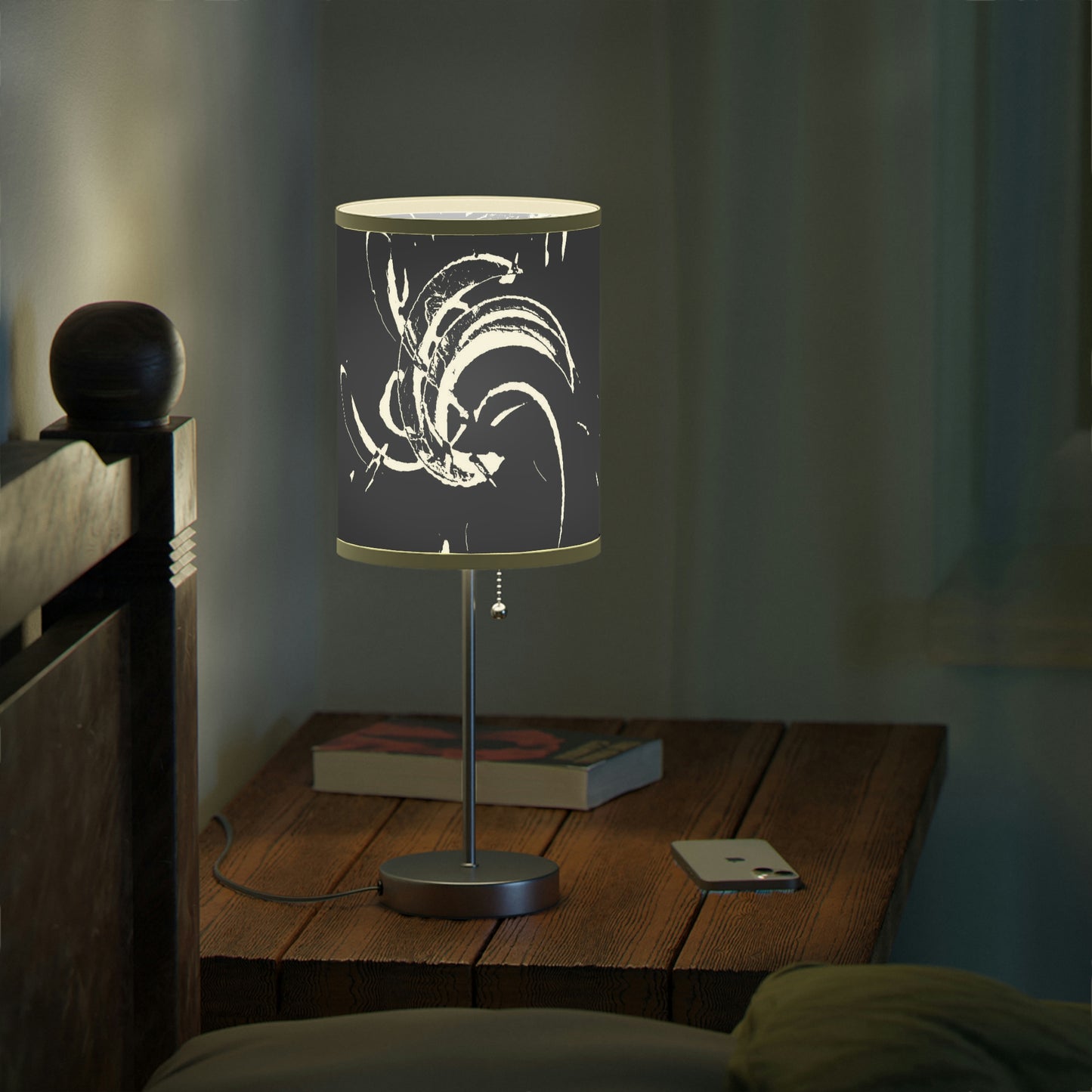 Lamp on a Stand, US|CA plug ..."Waning Moon" ... Central Idaho ... October 2022 ... Rendering Time: 22 Hours ... Original Works ...