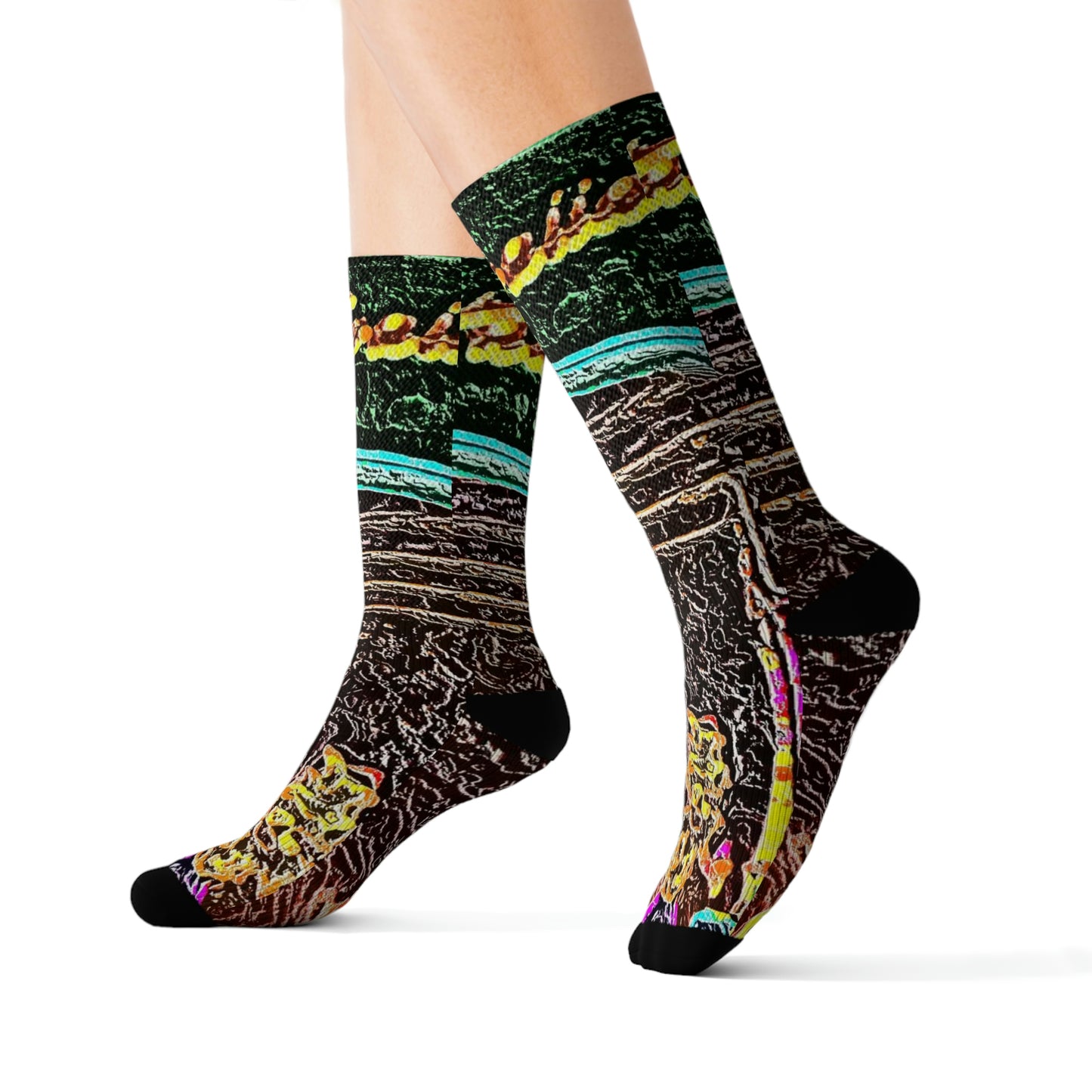 Sublimation Socks ... "La Grande Entree" At: 'The Pink Palace' ... The Royal Hawai'ian ... Honolulu, HI ... '27Oct2014' ... Original Works ...