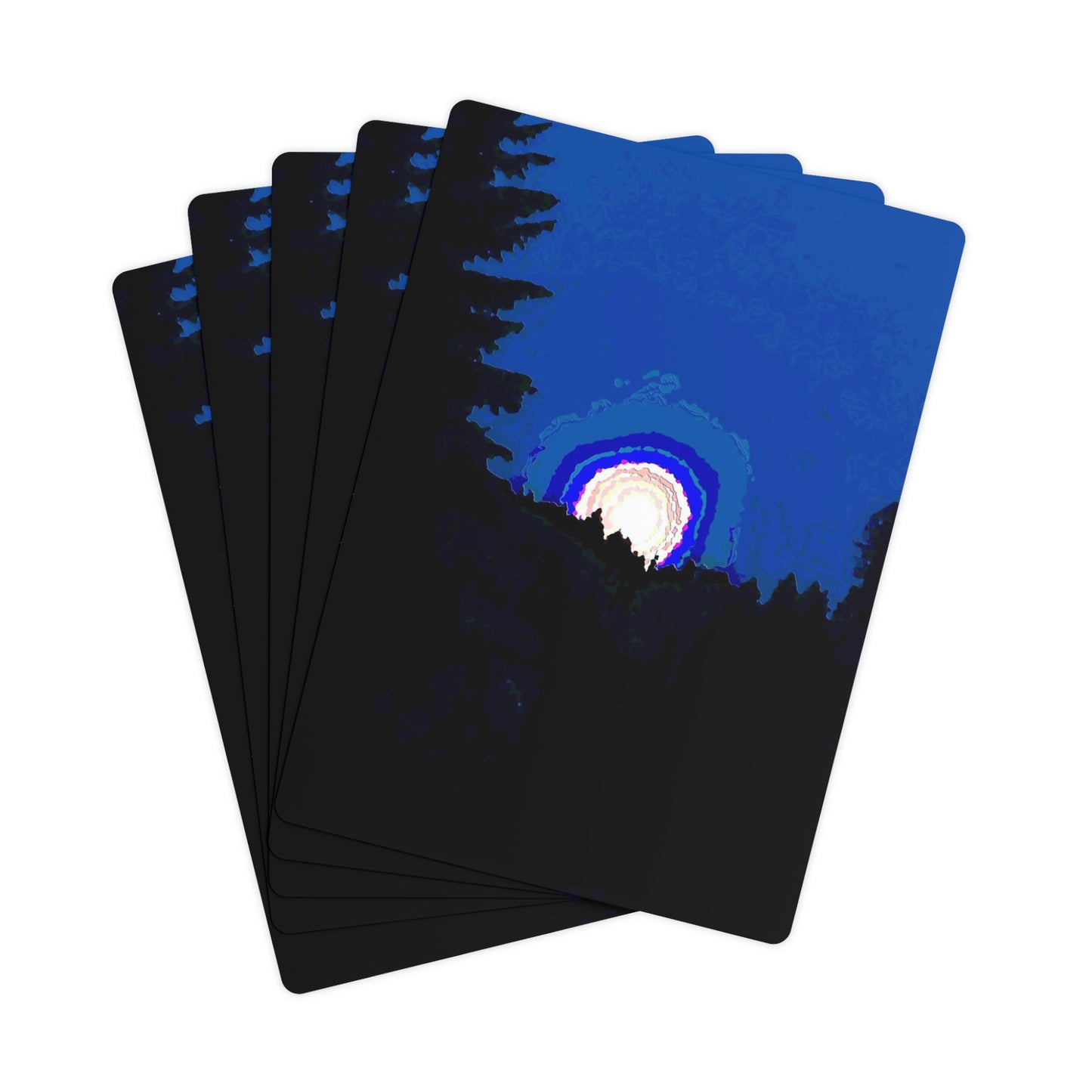 Poker Cards ... "The Road Home" ...' Over The River & Through The Woods To? ...' ... Moonscape Near Elk City, Idaho ... Original Works ... 5Jan23 ...