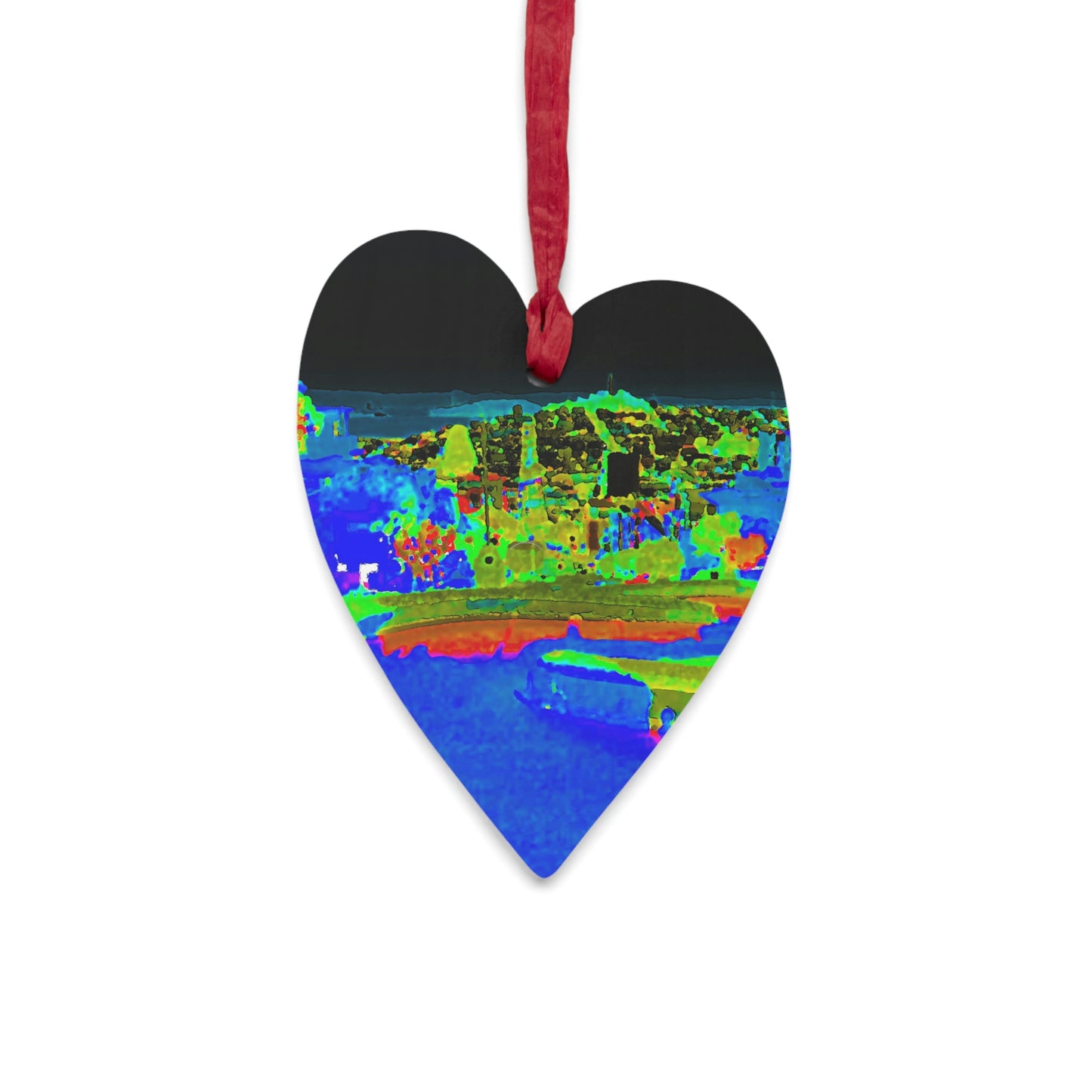 Wooden Ornaments ... "Lombard Street San Francisco, CA, USA" ... Family Archives 1970's ... Original Works ...