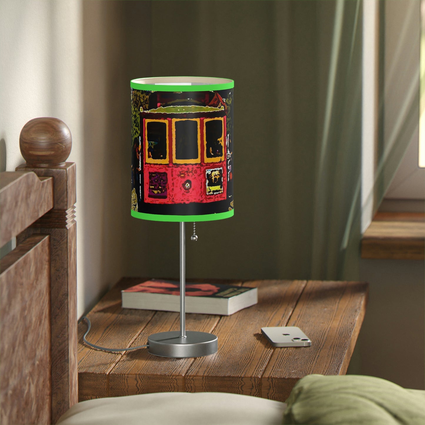 Lamp on a Stand, US|CA plug ... San Francisco ... 'A Rice-A-Roni-A-San Francisco Treat' ... "A Cable Car Classic" ... Family Archives: 1973 ... Original Works ...