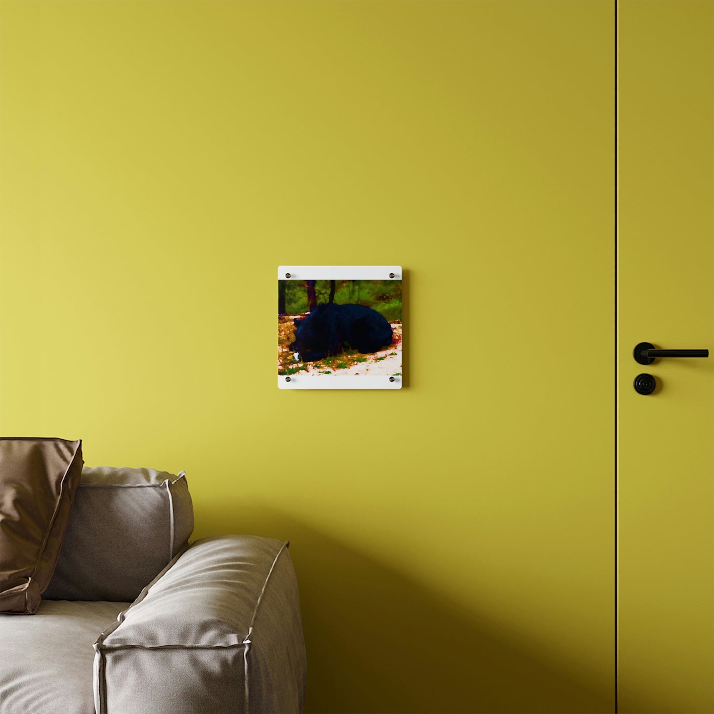 Acrylic Wall Art Panels ... RCY: "Rhett Creek Yogi ... '500 Lbs Of Autumn Season Hunger' ..."  ... September 2022 ... Central Idaho ... Original Works ...