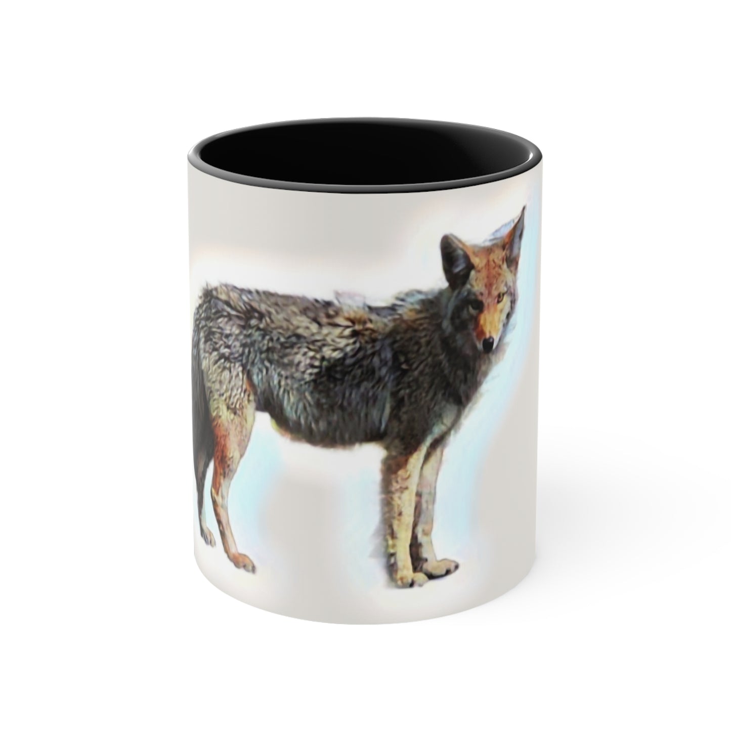 Accent Coffee Mug, 11oz ... Coyote ... "Yosemite Valley: Circa May23 ... KPH Base Photo" ... Original Works ...