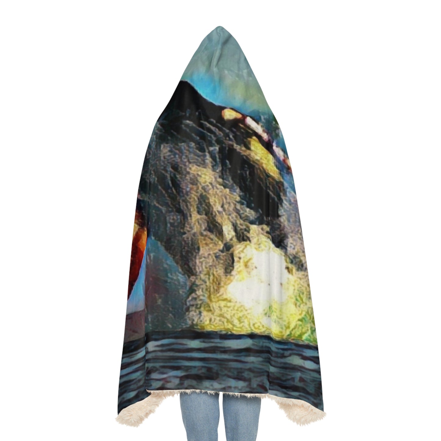 Snuggle Blanket ... An Extraordinary Humpback Breach ... 'With Explosive Energy' ... Family Archives (KPH) ... Circa: 21st Century. Maui, HI ... Original Works ...