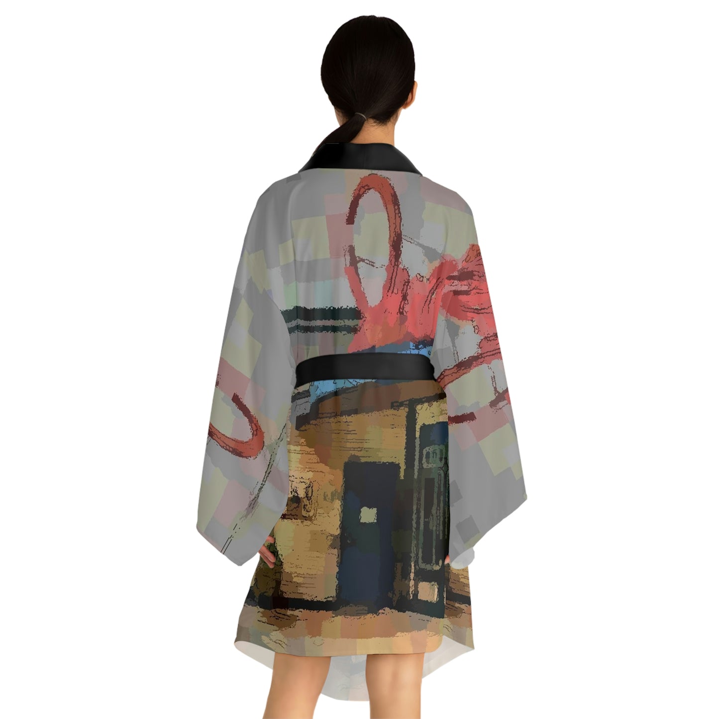 Long Sleeve Kimono Robe ...  In-A-Hurry & Stressed? ... Remember: Keep "Clam" ... Clam_Happy ...  'Ivars: Seattle Waterfront' ... Personal Archives ... Original Works ...