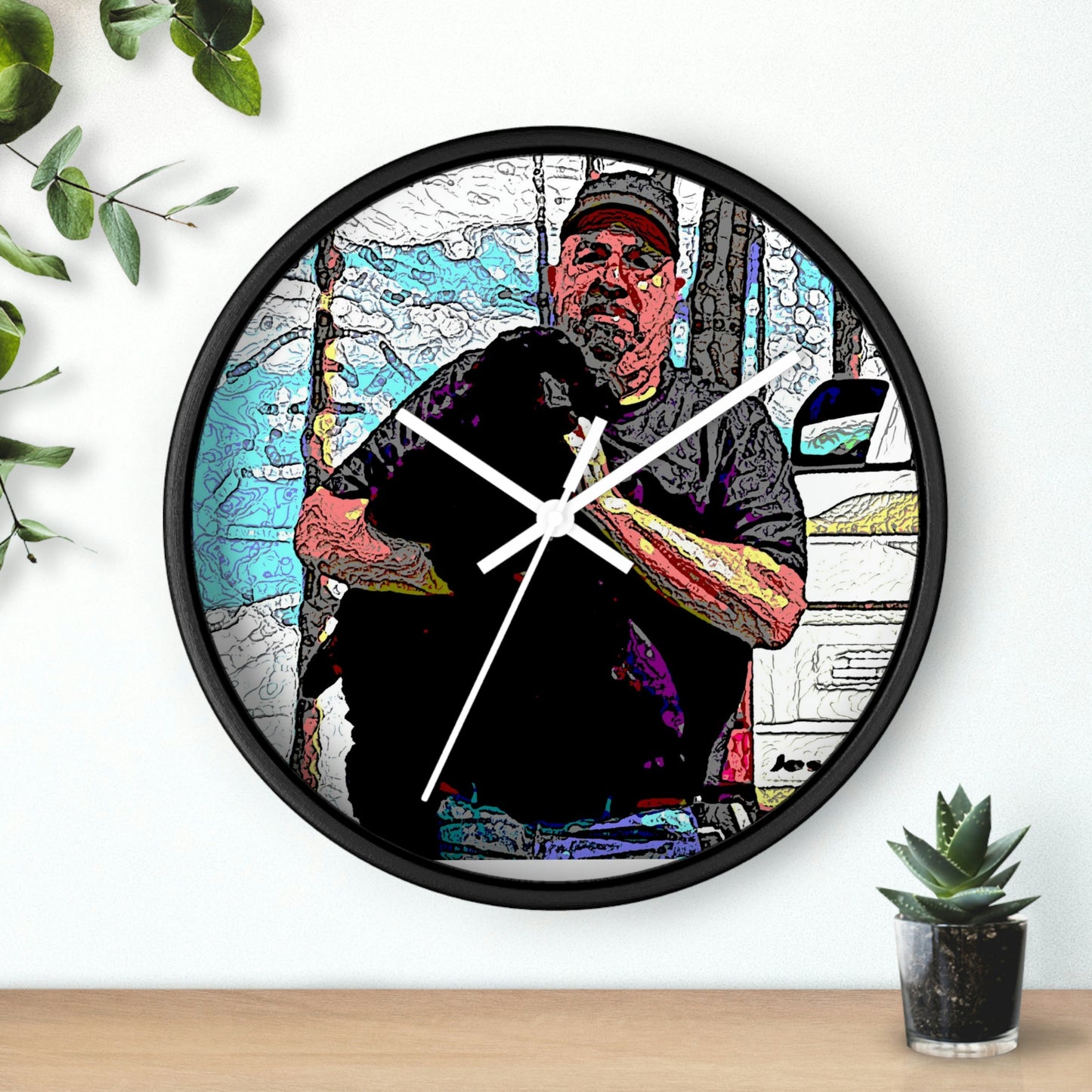 Wall clock ...  When She Was Young ... "Todd & Jett" ... California Point Locale: June 2022, Central Idaho ... Original Works