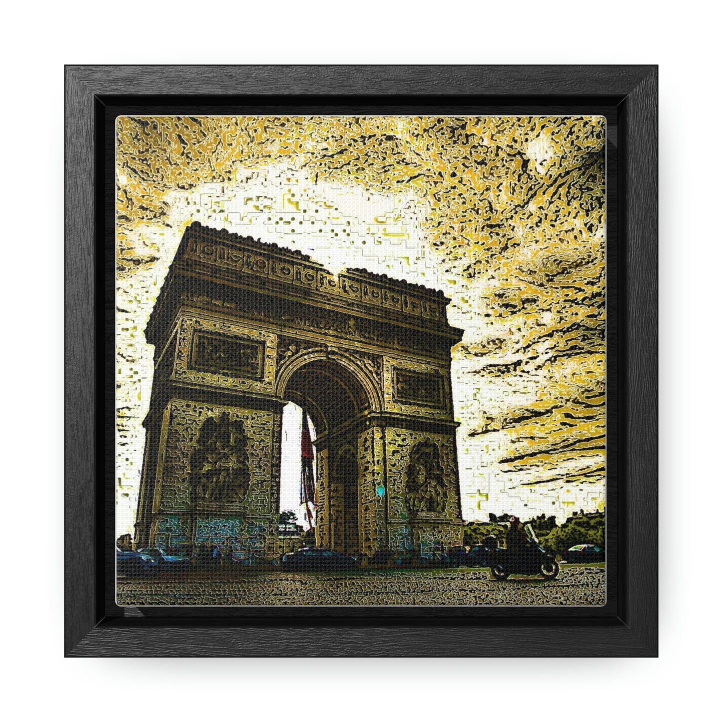 Gallery Canvas Wraps, Square Frame ...  L'Arc de Triomphe ... 'Barbara Joan Bonnell-Holt Photo' ... Circa 1972 ... Oringinal Works ...