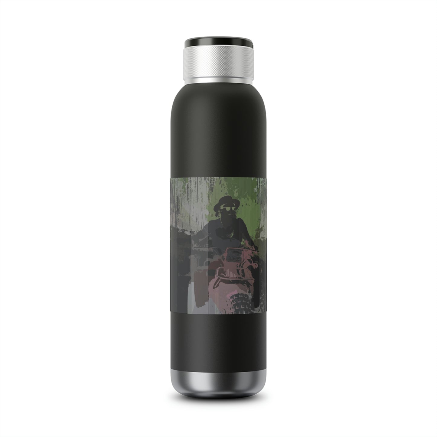 Soundwave Copper Vacuum Audio Bottle 22oz ... 3-Wheeln' N' Groovin The Mountain Roads ... Central Idaho ... Original Works ...