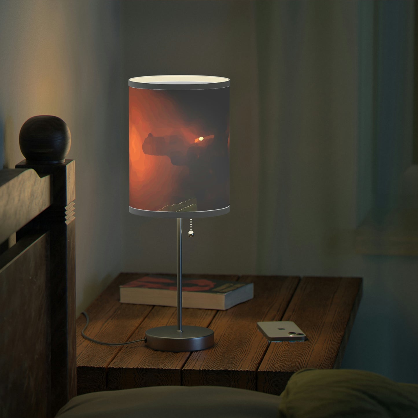 Lamp on a Stand, US|CA plug ... Ruger .357 Magnum Early-Morning-Target-Practice ... 'Circa April 2022' ... Original Works ...