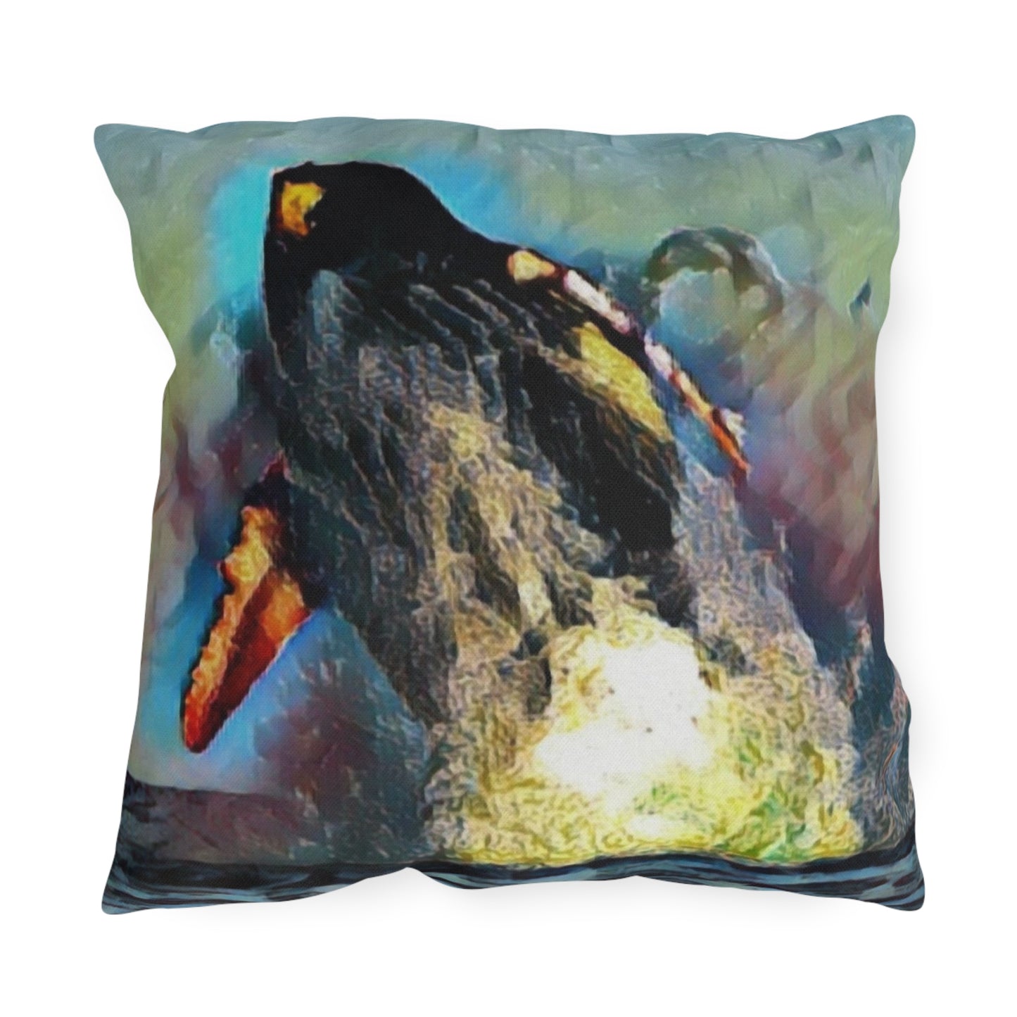 Outdoor Pillows ... An Extraordinary Humpback Breach ... 'With Explosive Energy' ... Family Archives (KPH) ... Circa: 21st Century. Maui, HI ... Original Works ...