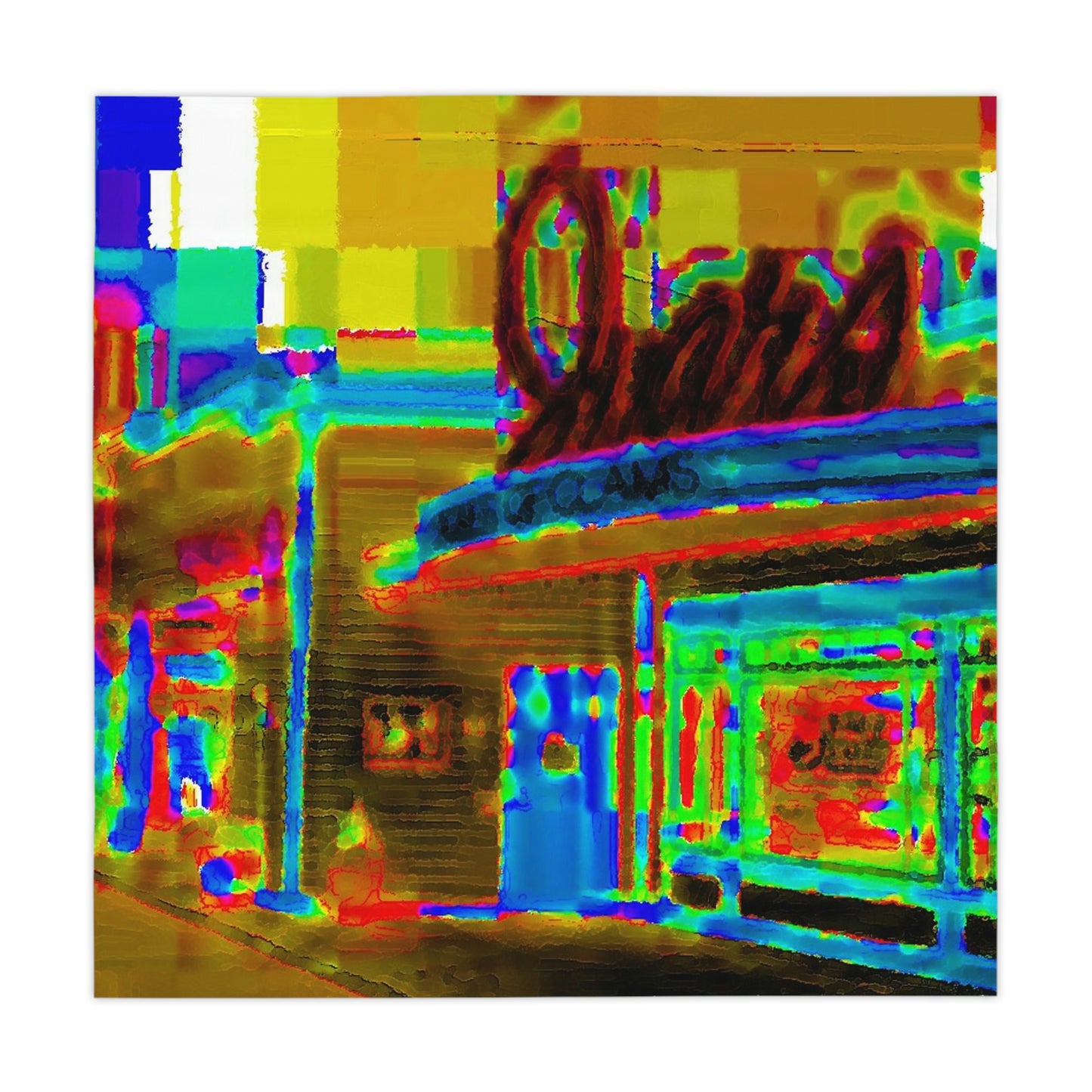 Tablecloth....  In-A-Hurry & Stressed? ... Remember: Keep "Clam" ... Clam_Happy ...  'Ivars: Seattle Waterfront' ... Personal Archives ... Original Works ...