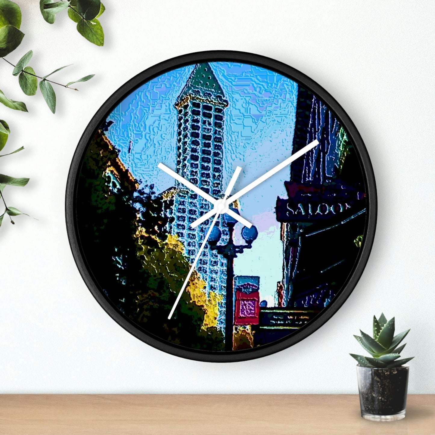 Wall clock ..  Pioneer Square & Smith Tower ... 'That World Famous View' ... Colleague Supplied Photo ... Original Works ...