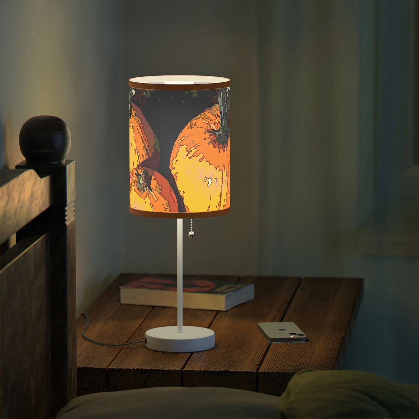 Lamp on a Stand, US|CA plug ... "A Lantern Within A Jack-O-Lantern" ...