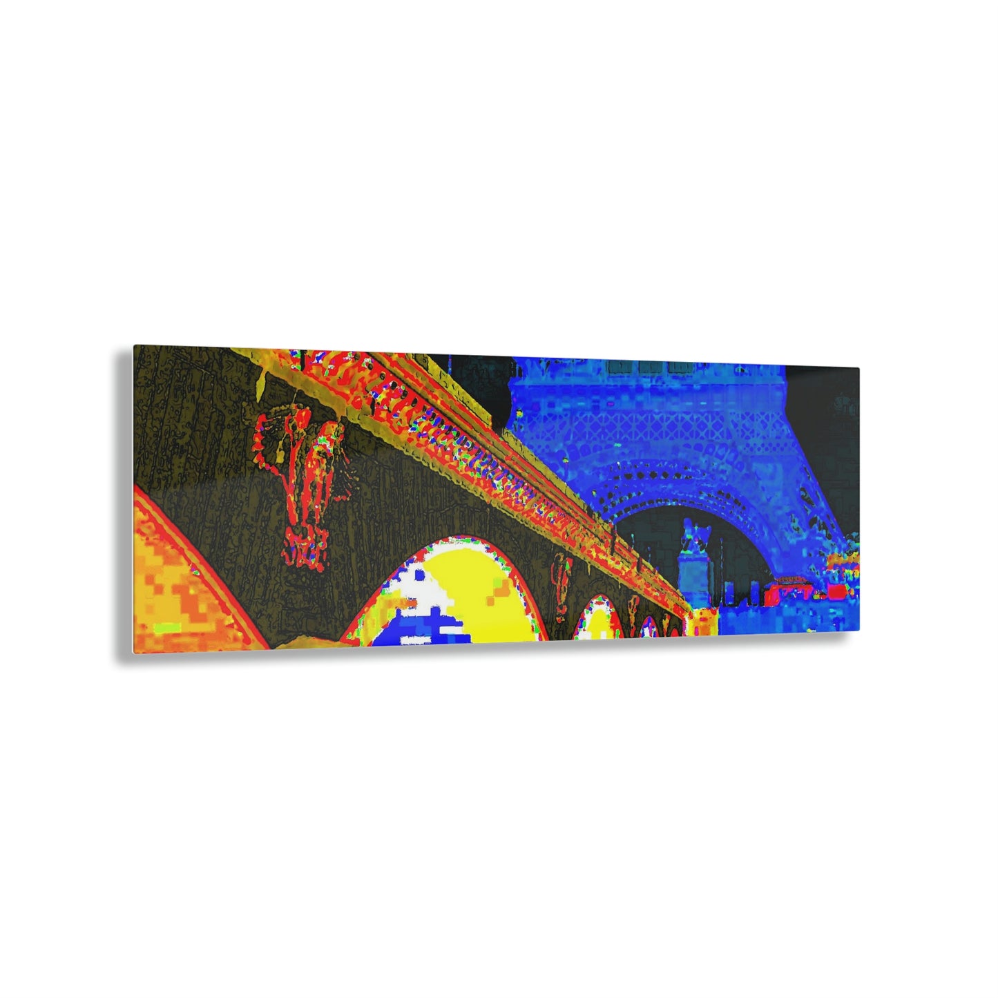 Acrylic Prints ...  Le Tour D'Eiffel ..."Along The Water" ... Barbara Joan Bonnell-Holt ... Le Voyage De Paris: 1972 ... Original Works ...