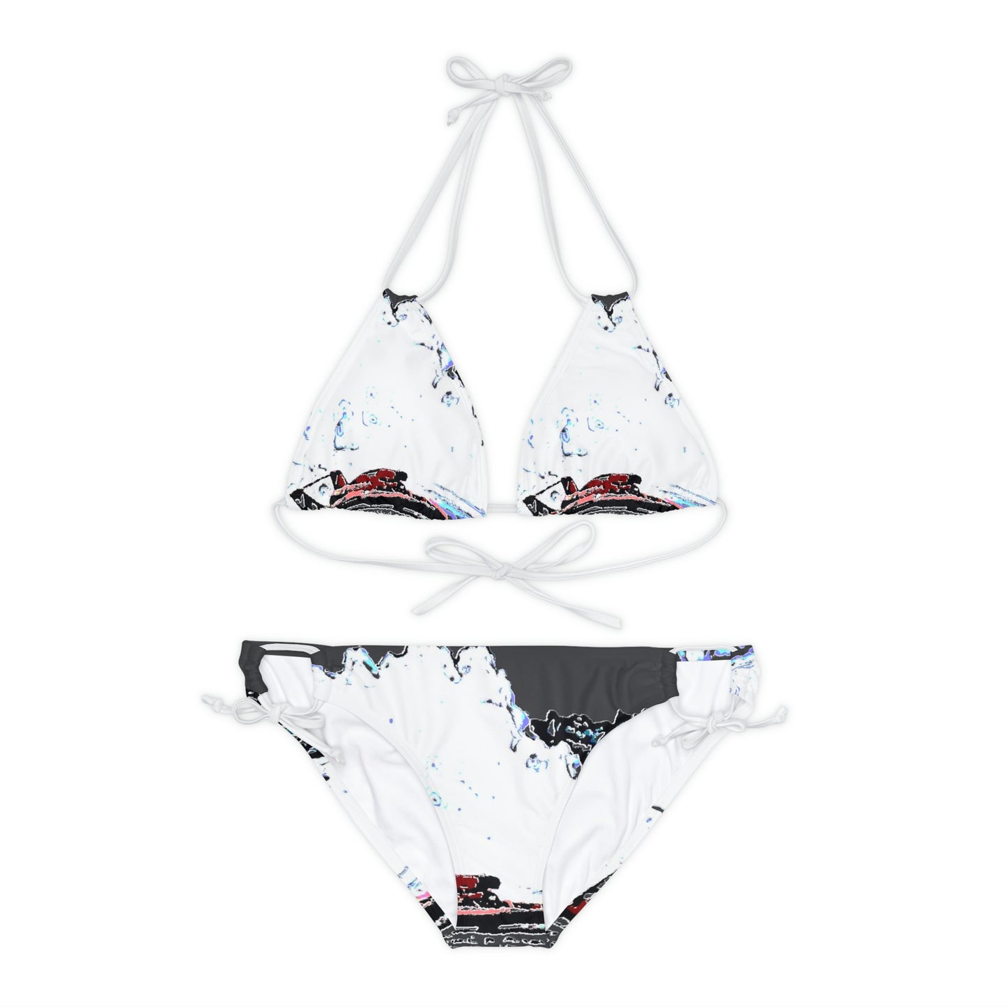 Strappy Bikini Set ... Seattle Columbia Cup On Lake Washington ... "Dave Wilcox Heads For The Win" ... Associate Gift-Photo ... Original Works ...