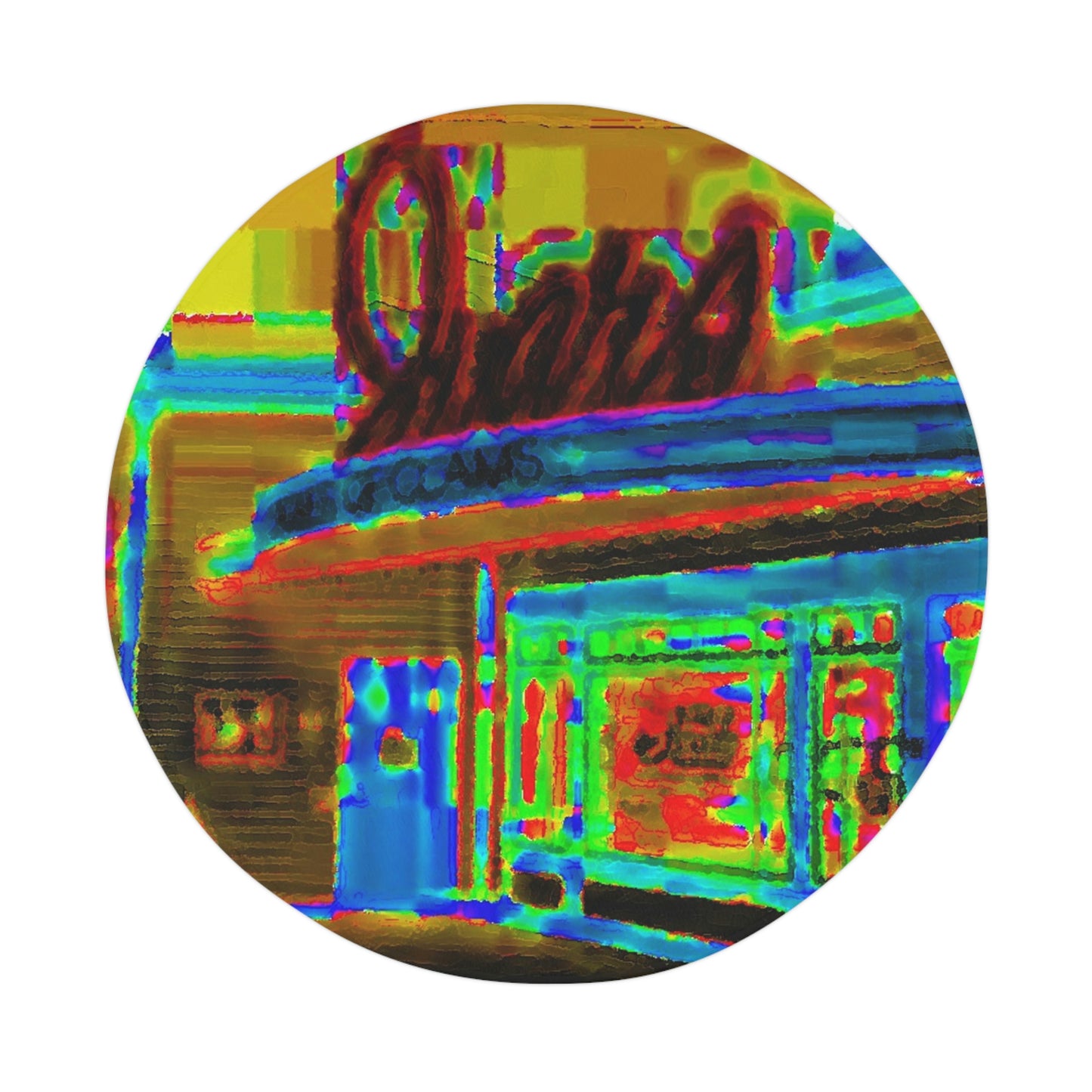 Polyester Bath Mat ...  In-A-Hurry & Stressed? ... Remember: Keep "Clam" ... Clam_Happy ...  'Ivars: Seattle Waterfront' ... Personal Archives ... Original Works ...