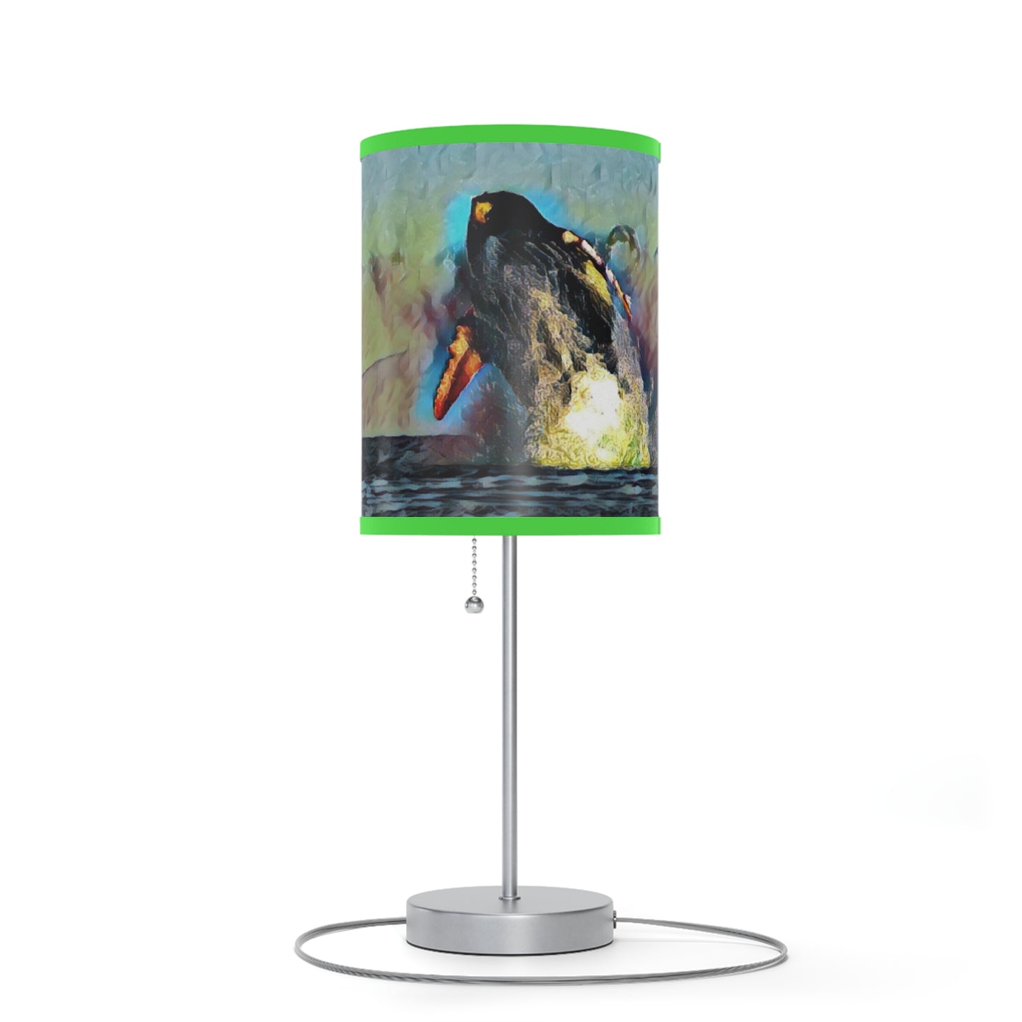 Lamp on a Stand, US|CA plug ... An Extraordinary Humpback Breach ... 'With Explosive Energy' ... Family Archives (KPH) ... Circa: 21st Century. Maui, HI ... Original Works ...