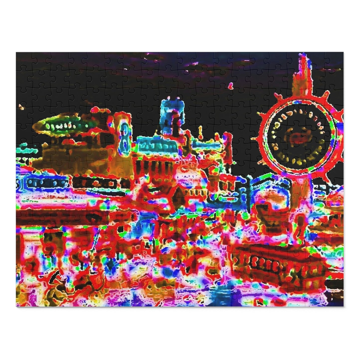 Jigsaw Puzzle (30, 110, 252, 500,1000-Piece) ... "No.9 Fishermen's Grotto - Fishermen's Wharf, SF, California" ... Family Archives: 1970's ... Original Works ...