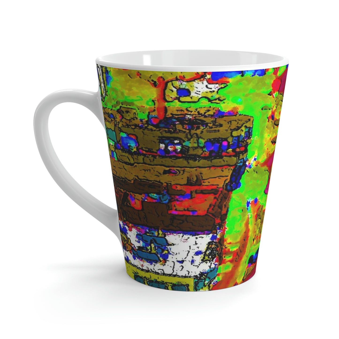 Latte Mug ... A Crazy Street ... 'Eight Winding Curve-Switchbacks' ... "Lombard Street, San Francisco, CA' ... Family Archives: 1970's ... Original Works ...