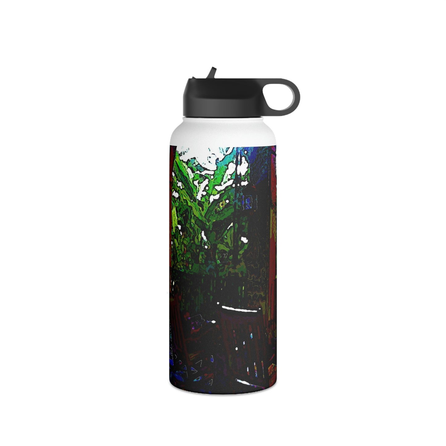 Stainless Steel Water Bottle, Standard Lid ... Lanai & Rocking Chairs At: 'The Pink Palace' ... The Royal Hawai'ian ... Honolulu, HI ... '27Oct2014' ... Original Works ...