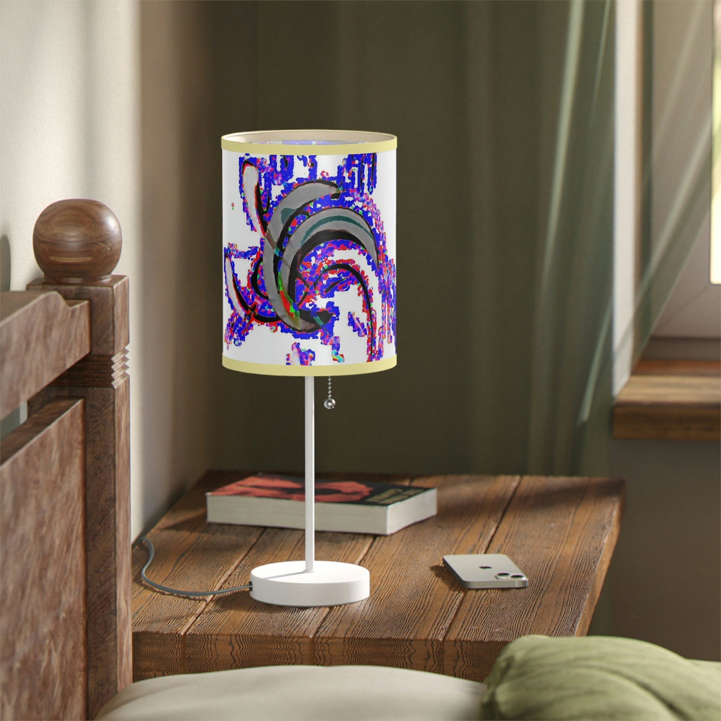 Lamp on a Stand, US|CA plug ... "Waning Moon" ... Central Idaho ... October 2022 ... Rendering Time: 22 Hours ... Original Works ...
