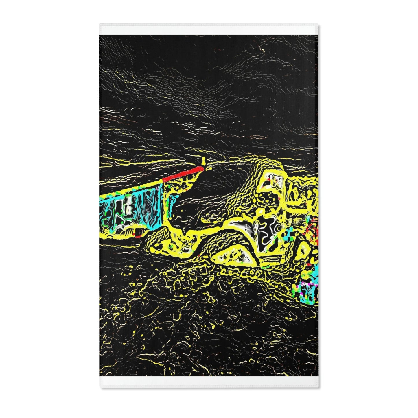 Area Rugs ... "Snow Vehicle In Snow Storm At-Rest" ... Circa 12Mar23 ... Central Idaho ... 18-Hours Rendering Time: Original Works ...