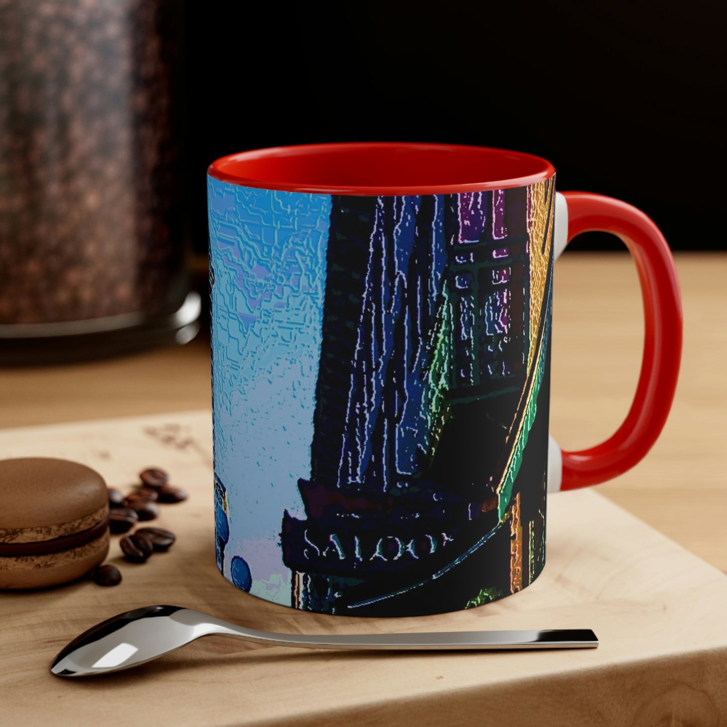 Accent Coffee Mug, 11oz ...  Pioneer Square & Smith Tower ... 'That World Famous View' ... Colleague Supplied Photo ... Original Works ...