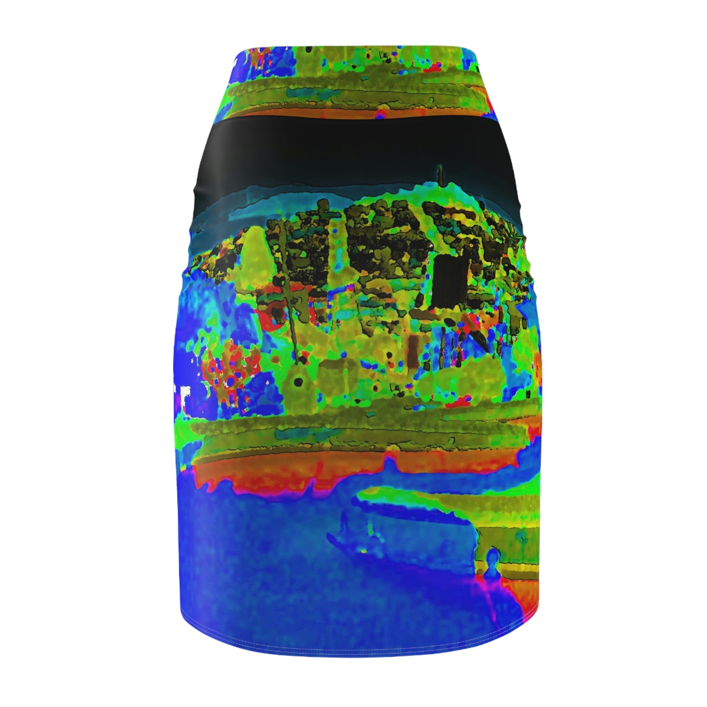 Women's Pencil Skirt ... "Lombard Street San Francisco, CA, USA" ... Family Archives 1970's ... Original Works ...