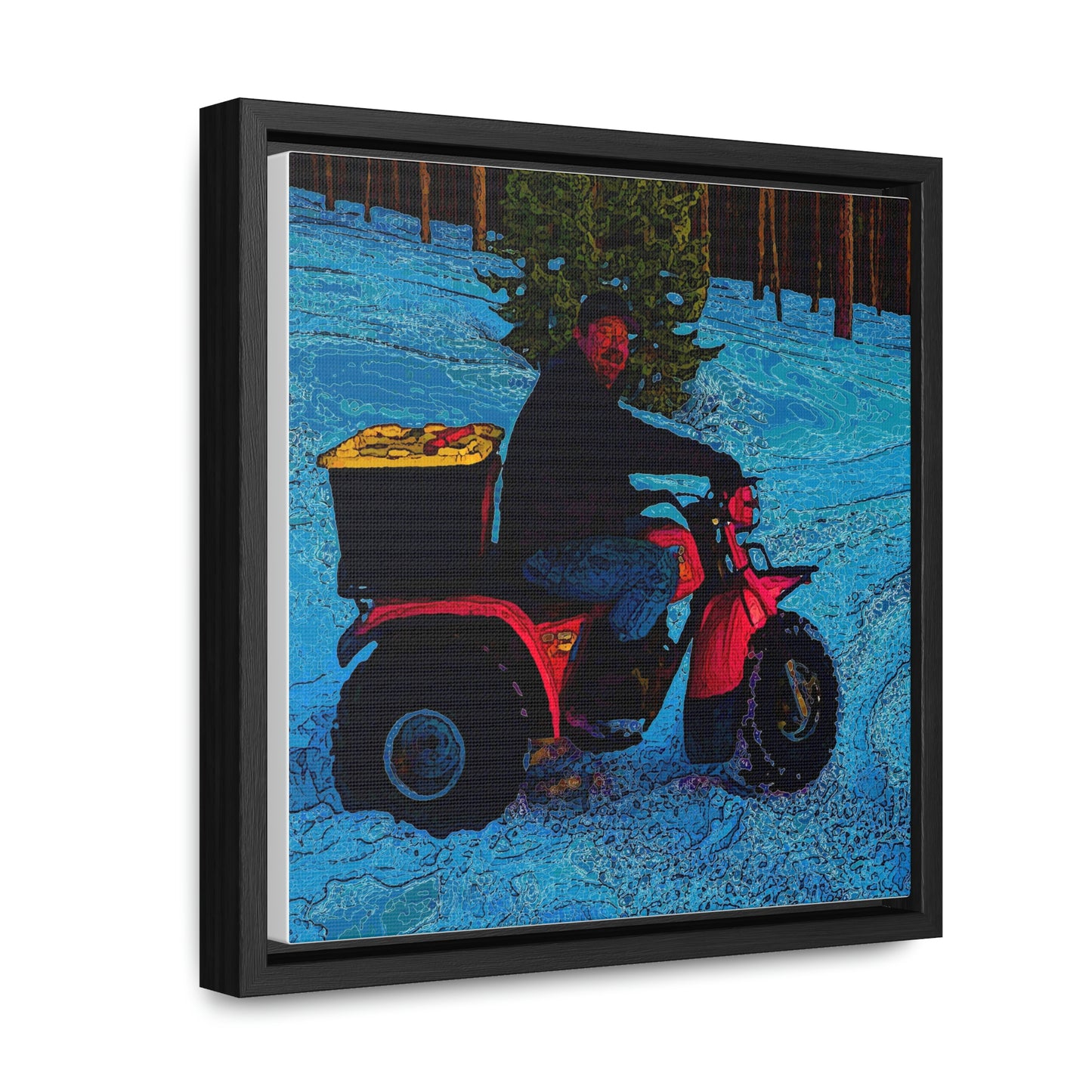 Gallery Canvas Wraps, Square Frame ... There's 2-Wheelin ... There's 4-Wheelin ... 'And-Of-Course' ... "There's 3-Wheelin-In-The-Snow" ...  Original Works ...
