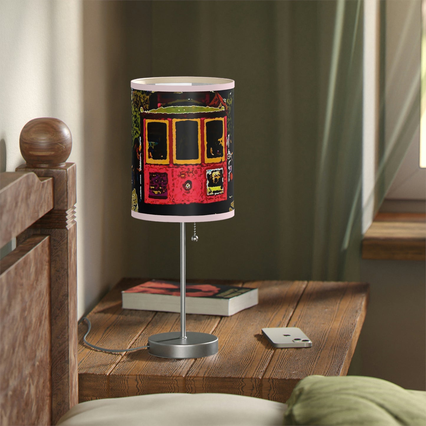 Lamp on a Stand, US|CA plug ... San Francisco ... 'A Rice-A-Roni-A-San Francisco Treat' ... "A Cable Car Classic" ... Family Archives: 1973 ... Original Works ...