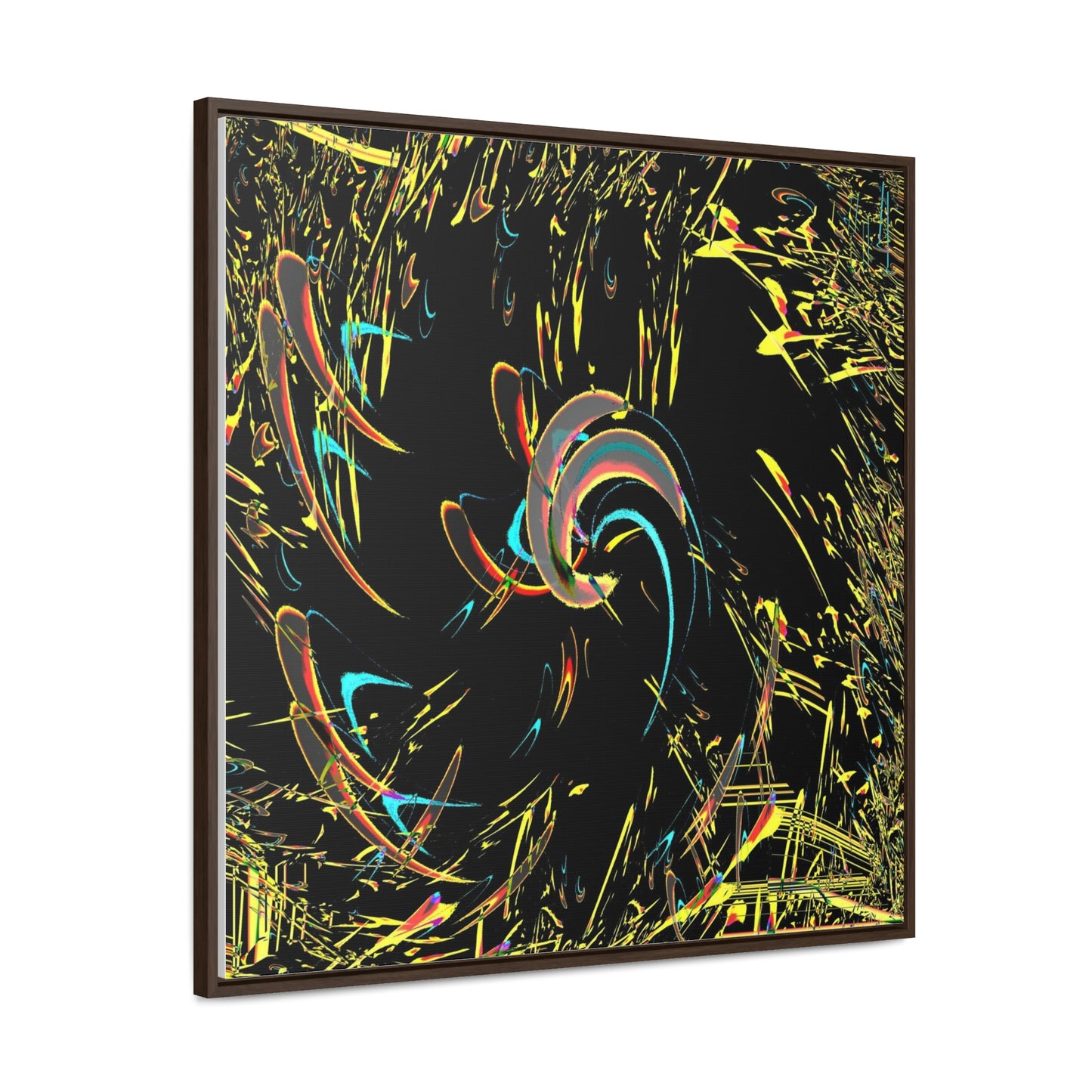 Gallery Canvas Wraps, Square Frame ... "Waning Moon" ... Central Idaho ... October 2022 ... Rendering Time: 22 Hours ... Original Works ...