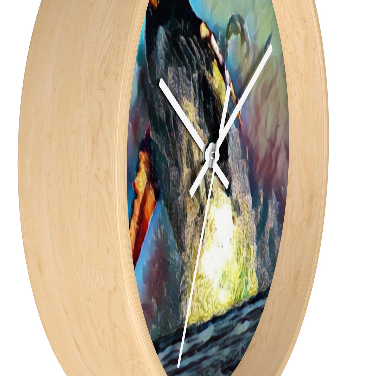 Wall Clock ... An Extraordinary Humpback Breach ... 'With Explosive Energy' ... Family Archives (KPH) ... Circa: 21st Century. Maui, HI ... Original Works ...