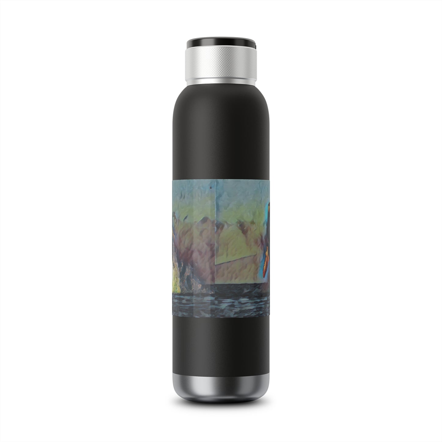 Soundwave Copper Vacuum Audio Bottle 22oz ... An Extraordinary Humpback Breach ... 'With Explosive Energy' ... Family Archives (KPH) ... Circa: 21st Century. Maui, HI ... Original Works ...