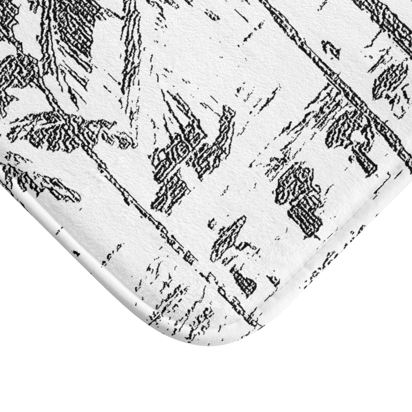 Bath Mat ... "The Royal Hawai'ian: Waikiki Beach_Beach" ... Honolulu, HI ... October 2014 (Halloween) ... Original Works ...