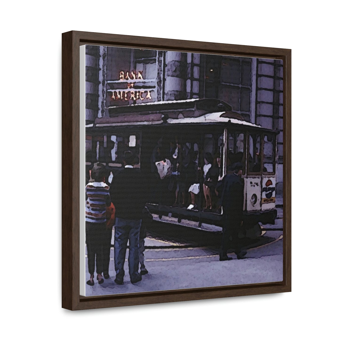 Gallery Canvas Wraps, Square Frame ... San Francisco ... 'Rice-A-Roni-A-San Francisco Treat' ... "A Cable Car Classic" ... Family Archives: 1973 ... Original Works ...