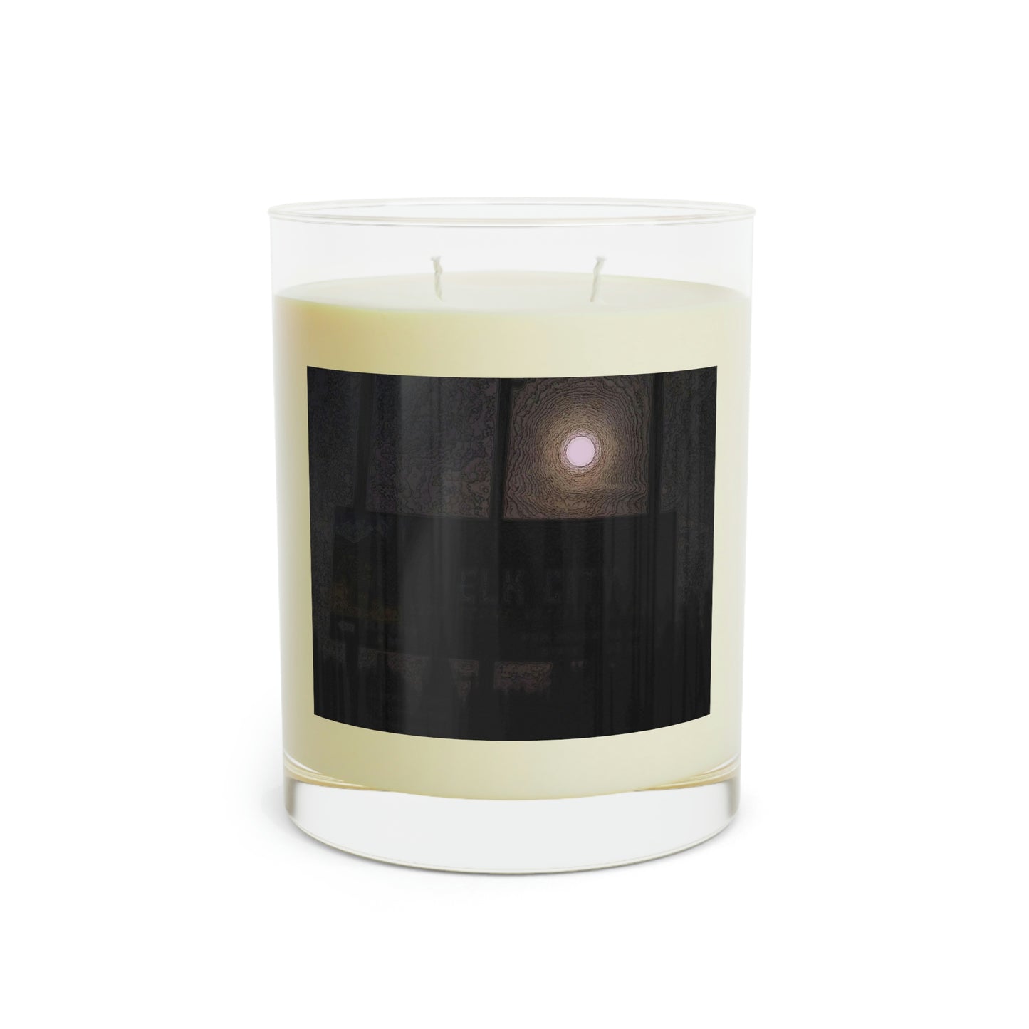 Scented Candle - Full Glass, 11oz ... Car Approaches From The Stern ... Moon Ascendary From The Bow ... "Two Friendly Travellers On A Cold Night Near Elk City" ... C