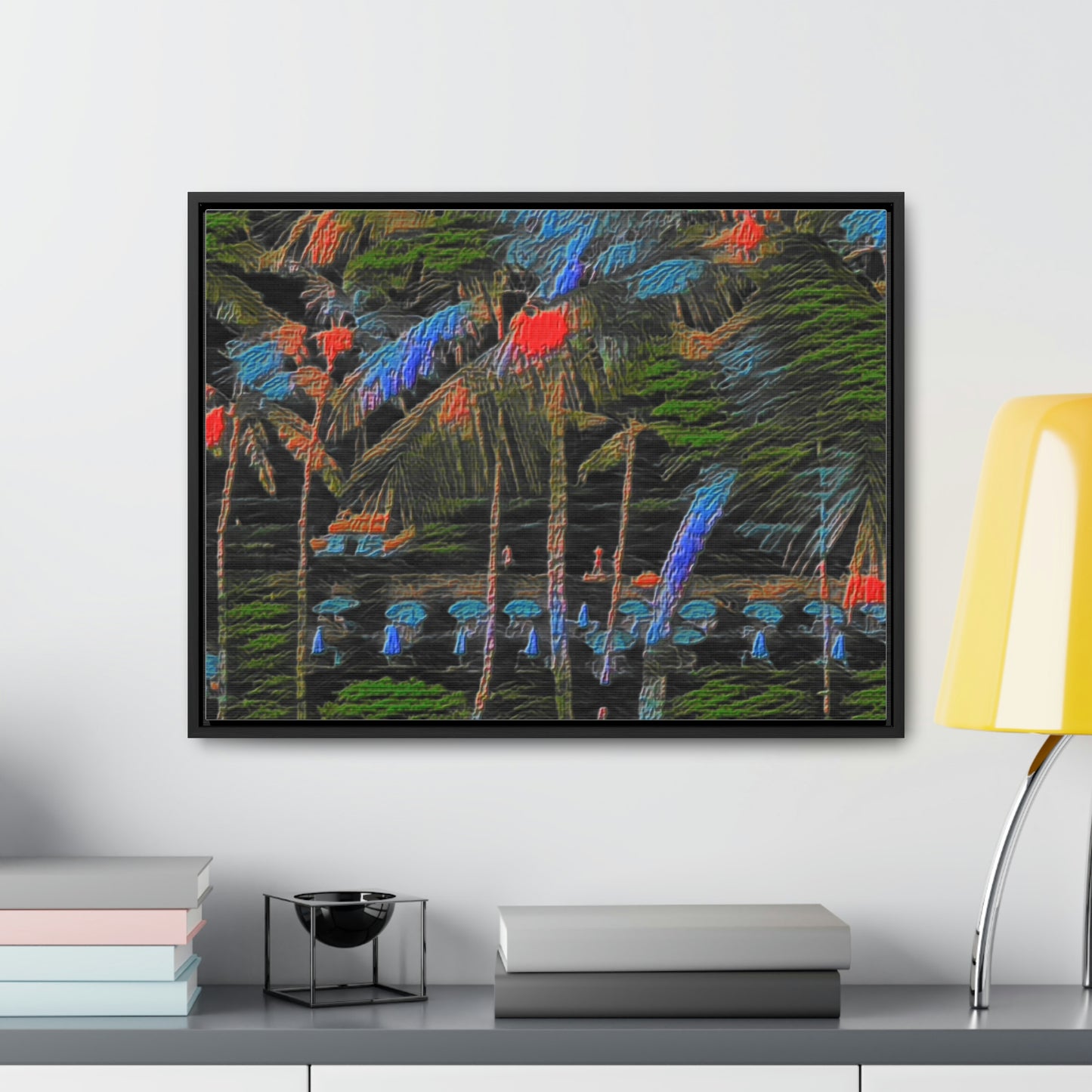 Gallery Canvas Wraps, Horizontal Frame ... "The Royal Hawai'ian: Waikiki Beach_Beach" ... Honolulu, HI ... Ocotber 2014 (Halloween) ... Original Works ...