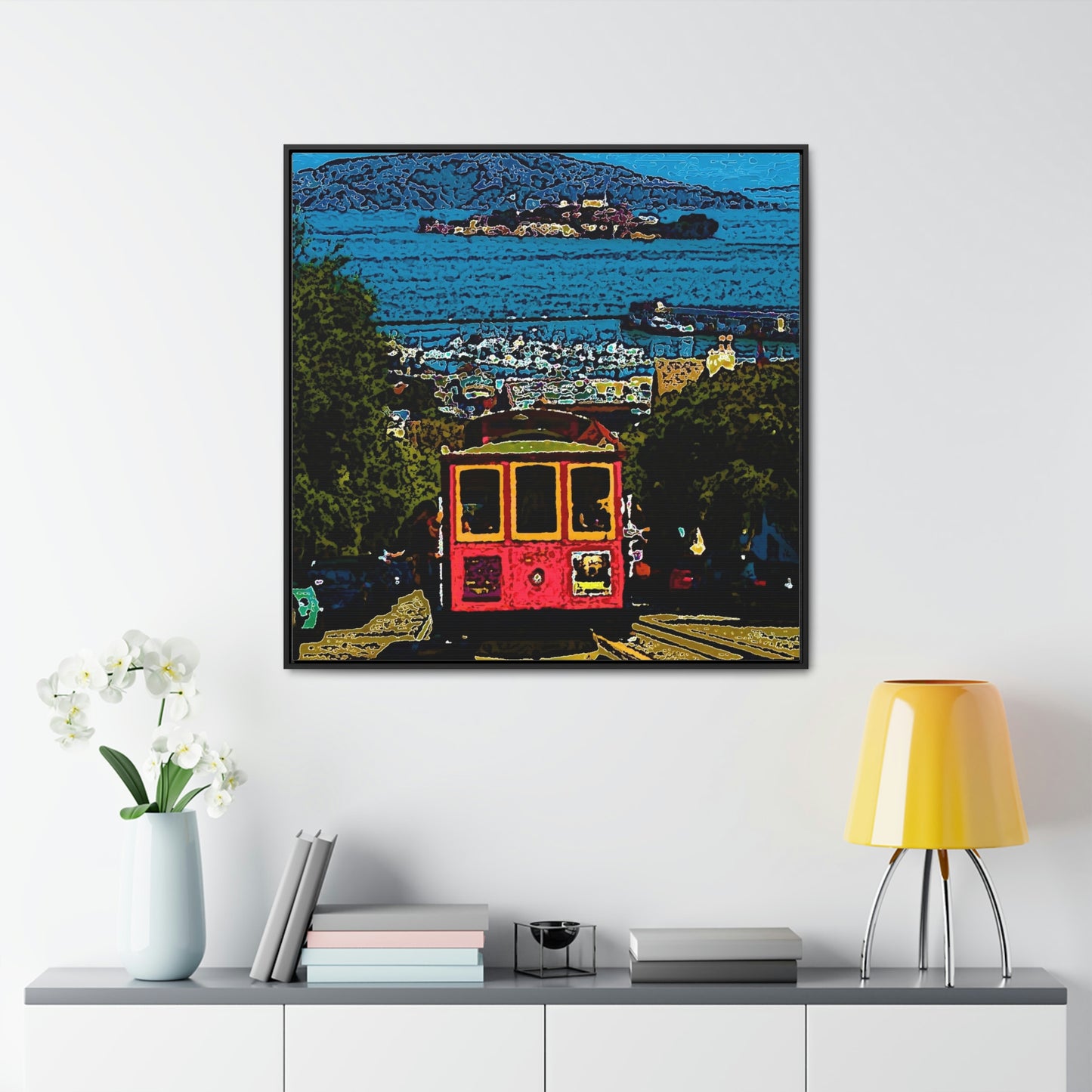 Gallery Canvas Wraps, Square Frame ... San Francisco ... 'A Rice-A-Roni-A-San Francisco Treat' ... "A Cable Car Classic" ... Family Archives: 1973 ... Original Works ...