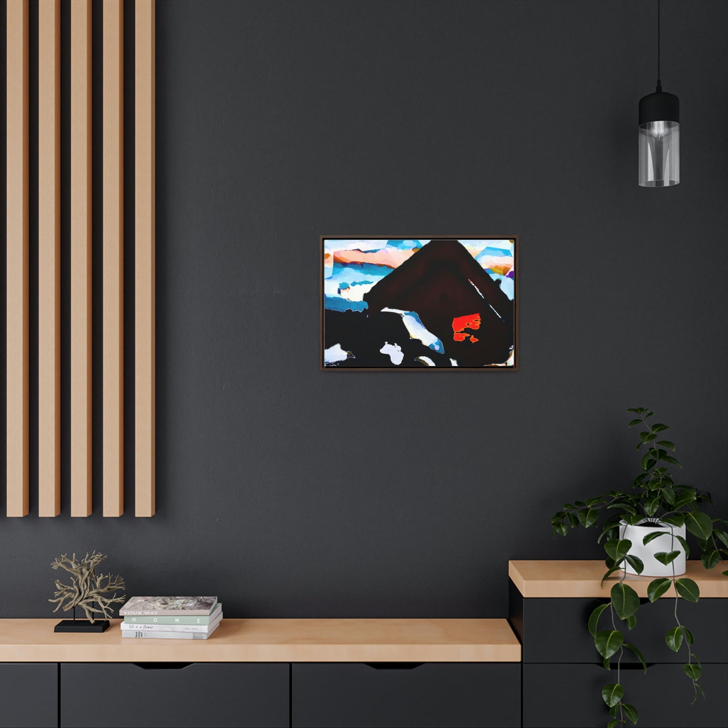 Gallery Canvas Wraps, Horizontal Frame ... After An Intense Snow Storm ... 'Digging Out' ... A Vehicle & Cabin "In The Mountains" ... March 2023 ... Original Works ...