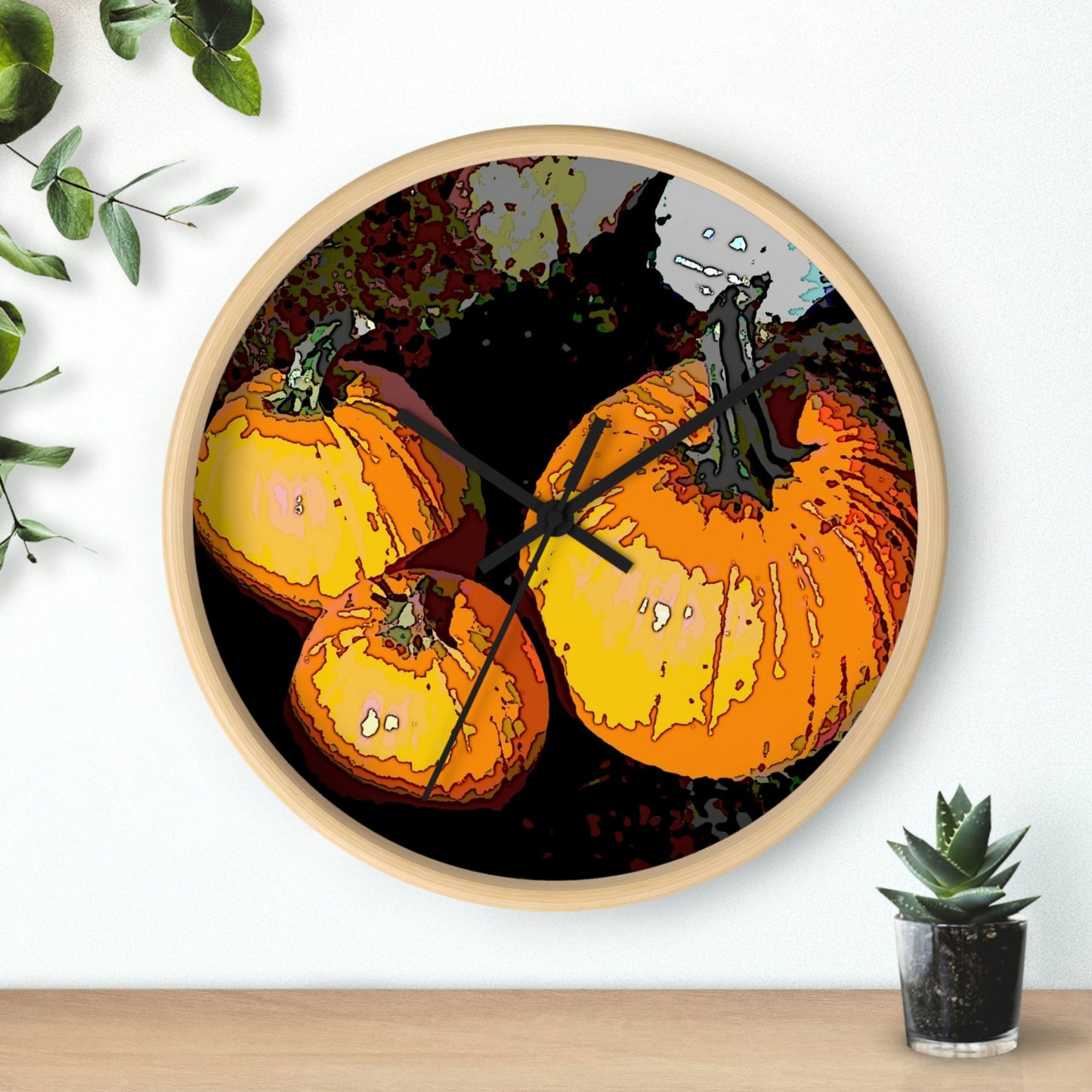 Wall clock ... "A Pumpkin Patch 'To-Keep-Track-Of'." ...