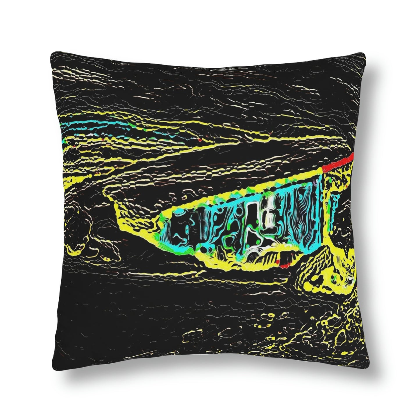 Waterproof Pillows ...  "Snow Vehicle In Snow Storm At-Rest" ... Circa 12Mar23 ... Central Idaho ... 18-Hours Rendering Time: Original Works ...