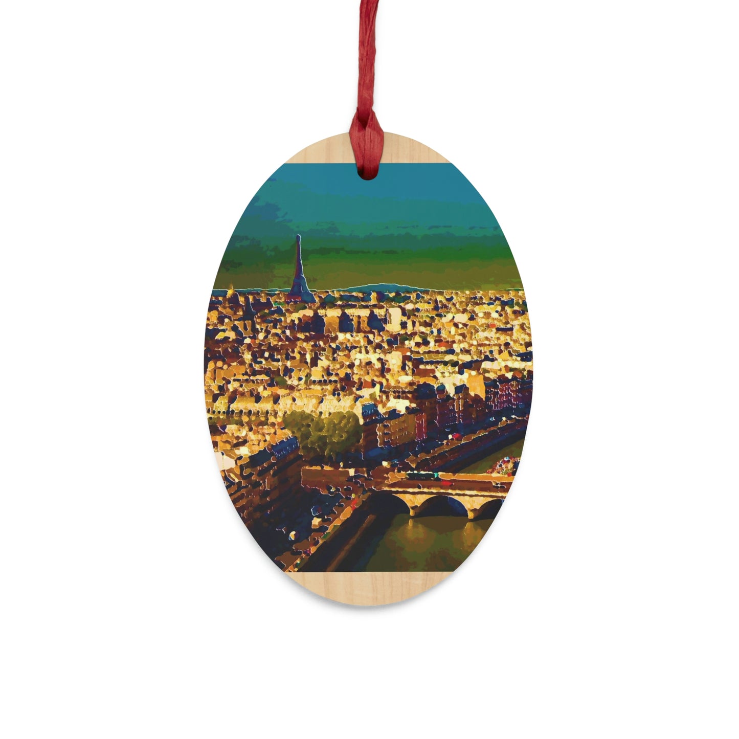 Wooden Ornaments ... Au Paris ... "Along The River Seine" ... Barbara Joan Bonnel-Holt: 1972 ... Original Works ...